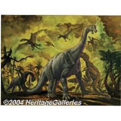 Josh Kirby - Dinosaur Illustration Original Art (undated).