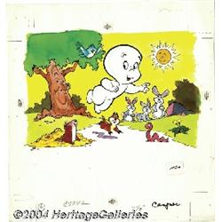 Warren Kremer - Casper Record Sleeve Original Art (Whitman, 1960s).