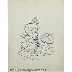 Warren Kremer - Playful Little Audrey #3 Cover Original Art (Harvey, 1957).