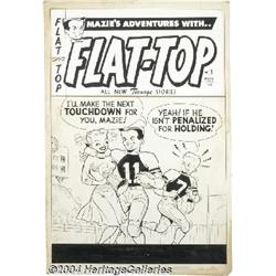 Warren Kremer - Flat-Top #1 Cover Original Art (Harvey, 1953).