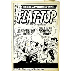 Warren Kremer - Flat-Top #3 Cover Original Art (Harvey, 1954).