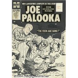 Mo Marcus (attributed) - Joe Palooka #101 Cover Original Art (Harvey, 1957).