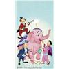 Image 1 : Norman Maurer (attributed) - "The Three Stooges with Elephant" Painting Original Art (undated).