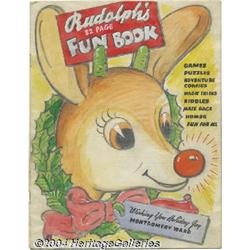 Robert May - Rudolph's Fun Book 32-page Presentation Book Original Art (Wards, circa 1950s).