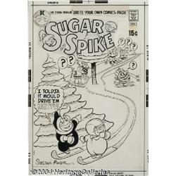 Sheldon Mayer - Sugar and Spike #95 Cover Original Art (DC, 1971).