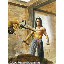 Val Mayerik - Young Master #10 Unpublished Cover Original Art (New Comics, circa 1989).