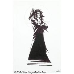 Shawn McManus - DC Style Guide, "Morpheus with Raven" Original Art (DC, 2001).