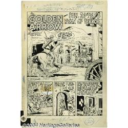 Ruben Moreira (attributed) - Whiz Comics #137 Complete 7-page Story "Golden Arrow and Bull Jeffer's 
