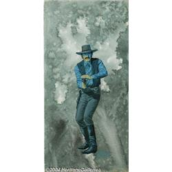 Gray Morrow - "The American West" Wild Bill Hickok Illustration Art (Mego, circa 1974).