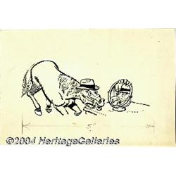 Western Publishing Staff Artist - March of Comics #282 Mr. Ed Back Cover Original Art (Western, 1965