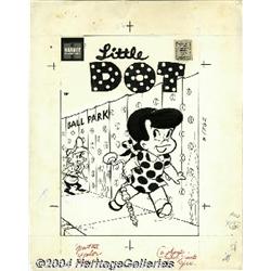 Steve Muffatti (attributed) - Little Dot Cover Original Art (Harvey, 1957).