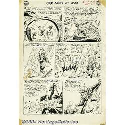 Irv Novick - Our Army at War #128, page 28 Original Art (DC, 1963).