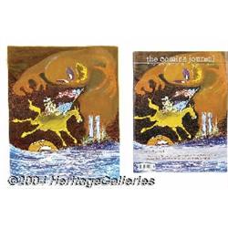 Dan O'Neill - The Comics Journal #239 Cover Original Art (Fantagraphics, 2001).