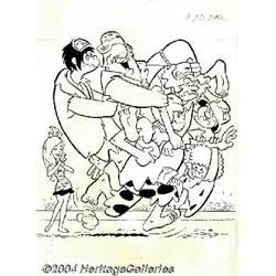 Charlton Staff Artist - Pebbles and Bamm-Bamm #20 Cover Original Art (Charlton, 1974).