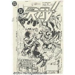 Howard Porter - The Ray #11 Cover Original Art (DC, 1994).