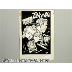 Bob Powell - First Romance #42 Complete 5-page Story "Take Me" Original Art (Harvey, 1956).