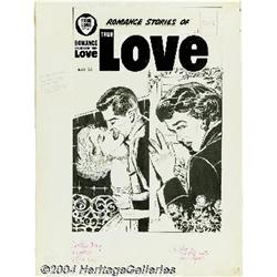Bob Powell (attributed) - Romance Stories of True Love #53 Cover Original Art (Harvey, 1950s).