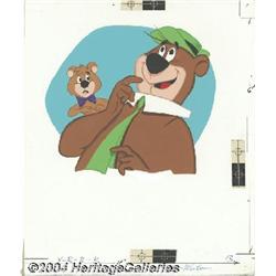 Hawley Pratt and Al White (attributed) - Yogi Bear and Boo Boo Illustration Original Art (Western Pu