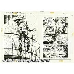 Bill Reinhold - Punisher: Intruder Graphic Novel, pages 2 and 3 Original Art (Marvel, 1989).