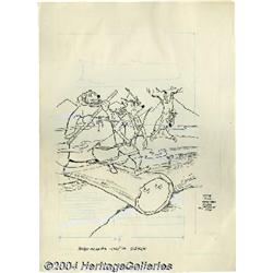 Gold Key Staff Artist - Adventures of Robin Hood #5 Cover Original Art (Gold Key, 1974).