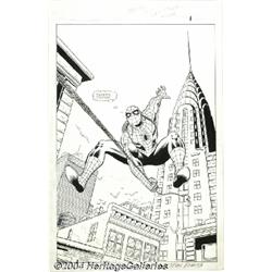 John Romita Sr. - Spider-Man Adventures #1, page 1 Original Art (Marvel, 1994).
