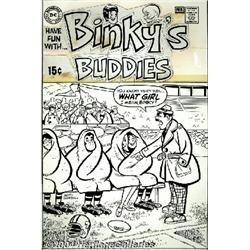 Henry Scarpelli - Binky's Buddies #7 Cover Original Art (DC, 1970).
