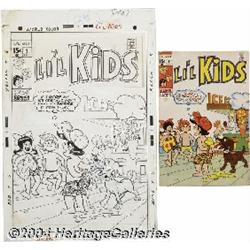Henry Scarpelli (attributed) - Li'l Kids #2 Cover Original Art (Marvel, 1970).
