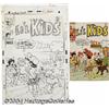 Image 1 : Henry Scarpelli (attributed) - Li'l Kids #2 Cover Original Art (Marvel, 1970).