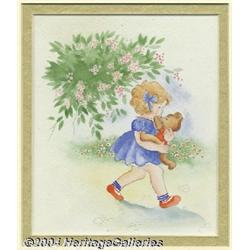 Willy Schermele - Goldilocks and the Three Bears Illustrations Group of 5 Original Art (Juvenile Pro