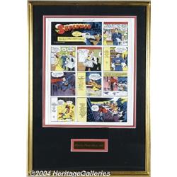 Joe Shuster Studios - Superman Sunday Color Printer's Proof dated 1941 (McClure Newspaper Syndicate,