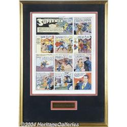 Joe Shuster Studios - Superman Sunday Color Printer's Proof dated 1941 (McClure Newspaper Syndicate,