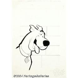 Gold Key Staff Artist - Scooby Doo #4 Cover Original Art (Gold Key, 1970).