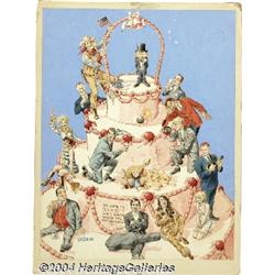 John Severin - Super Cracked #3 Cover Original Art (Globe, 1970).