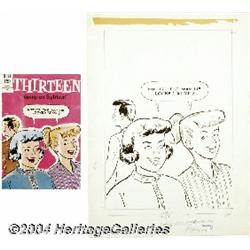 John Stanley - Thirteen #28 Cover Original Art (Dell, 1970).