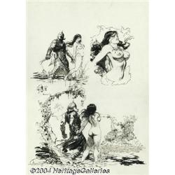 Arthur Suydam - Death Dealer #4 Original Art (Verotik, 1997).