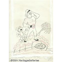 Tony Tallarico - Sinbad Jr. #1 Cover Original Art (Dell, 1965).