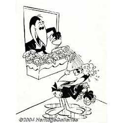 Whitman Staff Artist - New Terrytoons #28 Heckle and Jeckle Cover Original Art (Whitman, 1974).