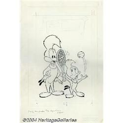 Gold Key Staff Artist - Woody Woodpecker #146 Cover Original Art (Gold Key, 1975).