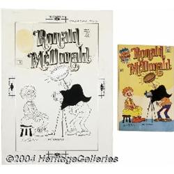 Bill Yates - Ronald McDonald #4 Cover Original Art (Charlton, 1971).