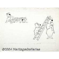 Western Publishing Staff Artist - March of Comics #291 Yogi Bear Front and Back Cover Original Art (