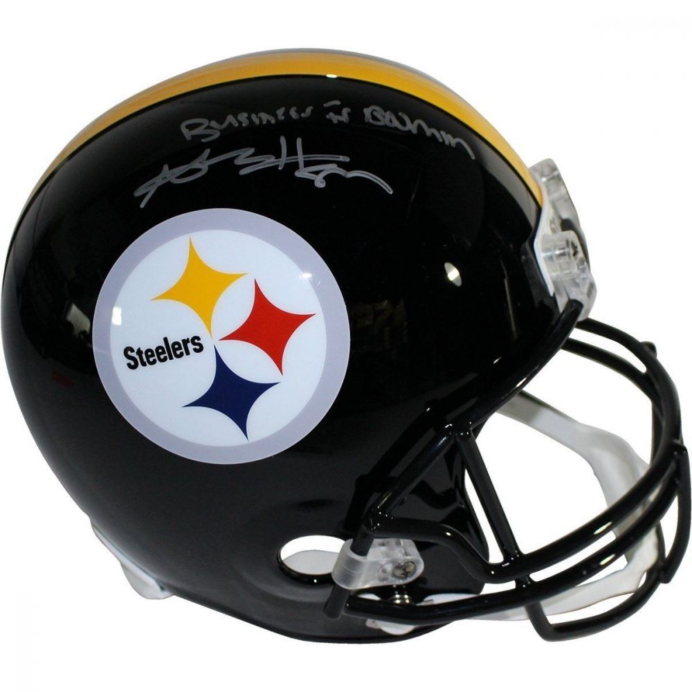 Antonio Brown Signed Steelers Full Size Helmet Inscribed Business Is Boomin Steiner Coa