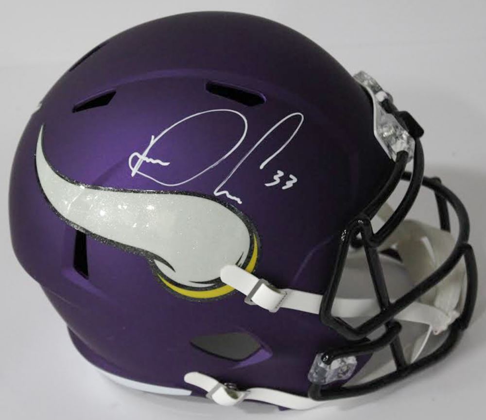 dalvin cook autographed helmet
