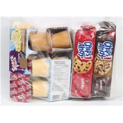 BAG OF CHIPS AHOY AND ASSORTED PUDDINGS