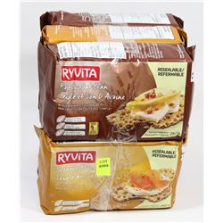 6 PACKS OF RYVITA CRACKERS
