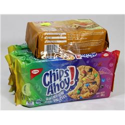 3 PACKS OF CHIPS AHOY COOKIES AND CRACKERS