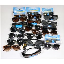 BAG OF ASSORTED INCLUDING POLARIZED SUNGLASSES AND