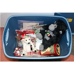 TOTE OF COCA COLA COLLECTIBLES