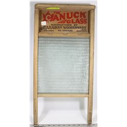 VINTAGE CANUCK GLASS WASH BOARD
