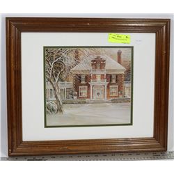 WOOD FRAMED HOUSE PICTURE