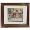 Image 1 : WOOD FRAMED HOUSE PICTURE